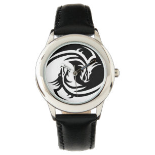 yin yang dragons watch
