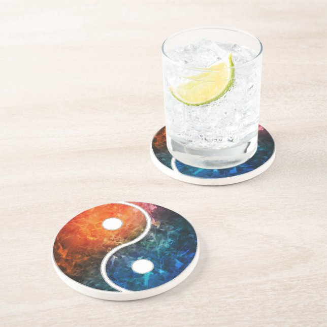 Yin Yang Drink Coaster (Side)