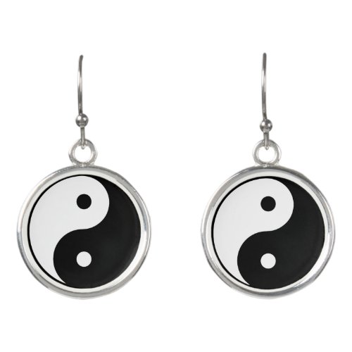 Yin Yang Drop Earrings