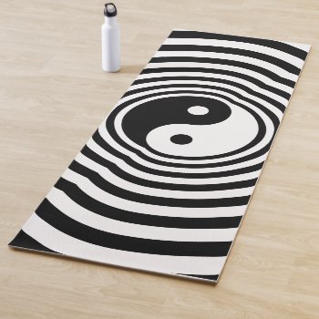Yin Yang Echoes Yoga Mat by ZionMade at Zazzle