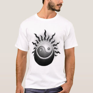 yin yang Embossed T-Shirt