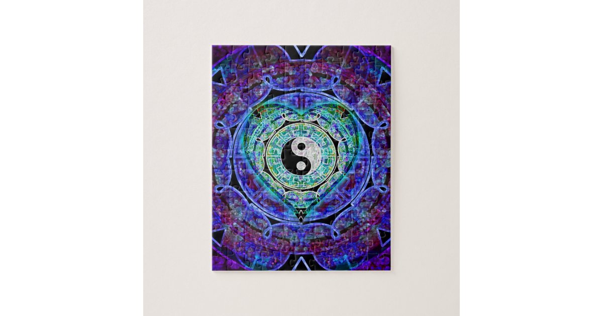 Yin Yang Energy Flow Jigsaw Puzzle Zazzle