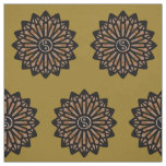Yin Yang Fabric - Coffee Brown