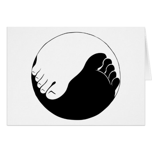 Yin Yang Feet Cards (Front Horizontal)