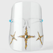 Yin Yang Fire Cross Face Shield (Front)