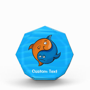 Yin Yang Fish Cartoon Acrylic Award