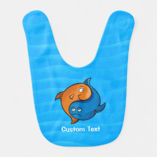 Yin Yang Fish Cartoon Baby Bib