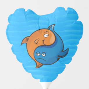 Yin Yang Fish Cartoon Balloon