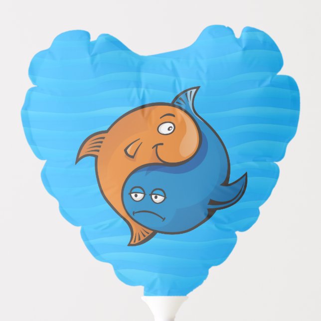 Yin Yang Fish Cartoon Balloon (Front)