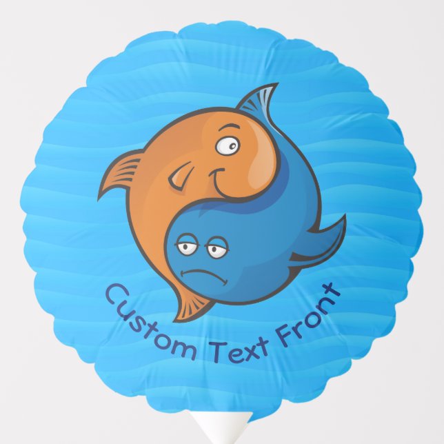 Yin Yang Fish Cartoon Balloon (Front)