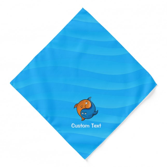 Yin Yang Fish Cartoon Bandana (Front)