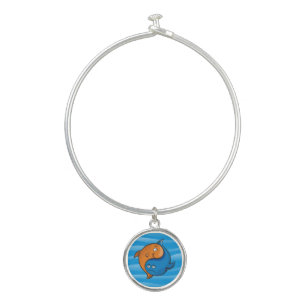 Yin Yang Fish Cartoon Bangle Bracelet