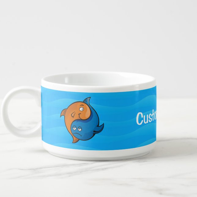 Yin Yang Fish Cartoon Bowl (Right)