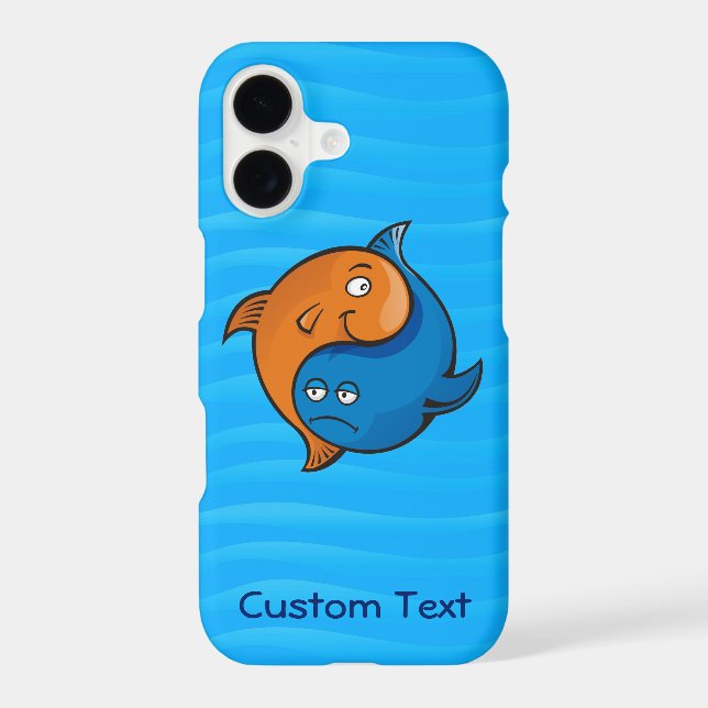 Yin Yang Fish Cartoon Case-Mate iPhone Case (Back)