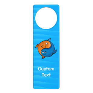 Yin Yang Fish Cartoon Door Hanger