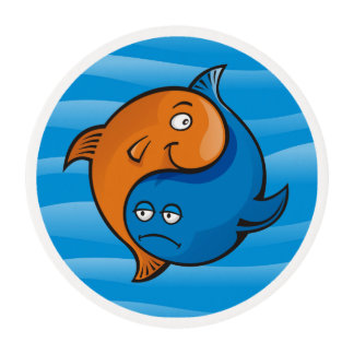 Cartoon Fish Frosting Rounds - Icing Sheets Zazzle