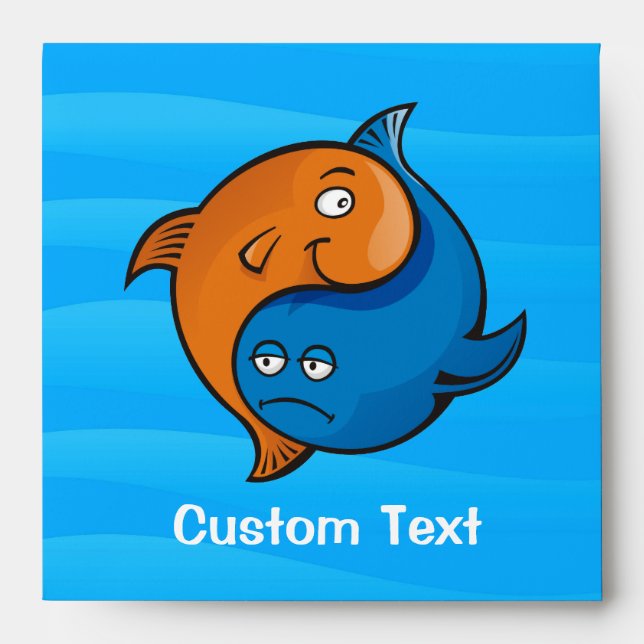 Yin Yang Fish Cartoon Envelope (Front)