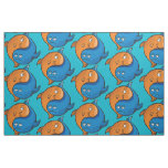 Yin Yang Fish Cartoon Fabric