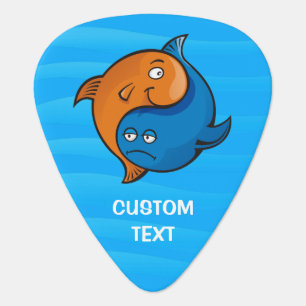 Yin Yang Fish Cartoon Guitar Pick