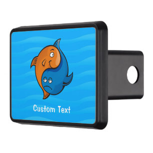 Yin Yang Fish Cartoon Hitch Cover