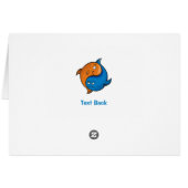 Yin Yang Fish Cartoon Horizontal Cards (Back Horizontal)