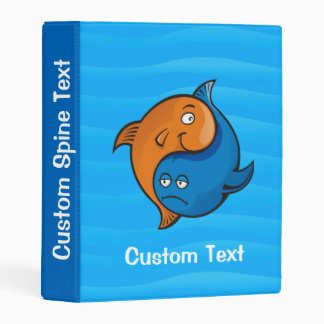 Yin Yang Fish Cartoon Mini Binder