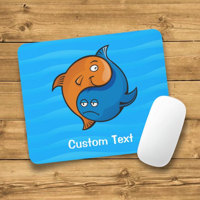 Yin Yang Fish Cartoon Mouse Pad (Creator Uploaded)