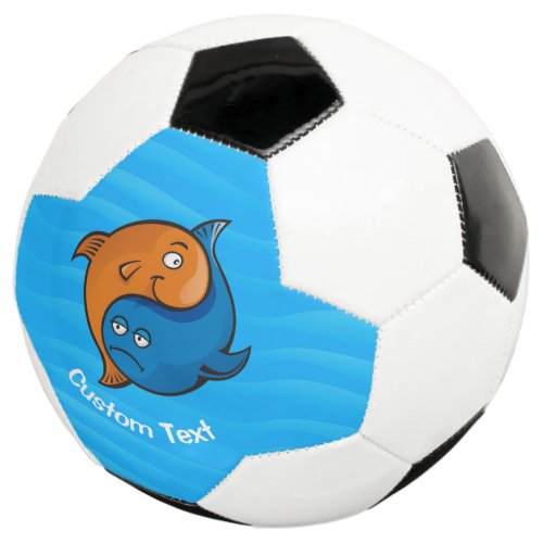 Yin Yang Fish Cartoon Soccer Ball