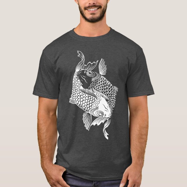 Yin Yang Fish Koi Fish Premium T-Shirt (Front)