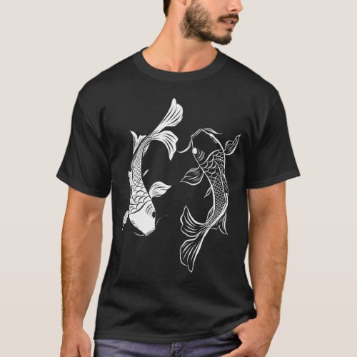 Yin Yang Fish Koi Fish T_Shirt