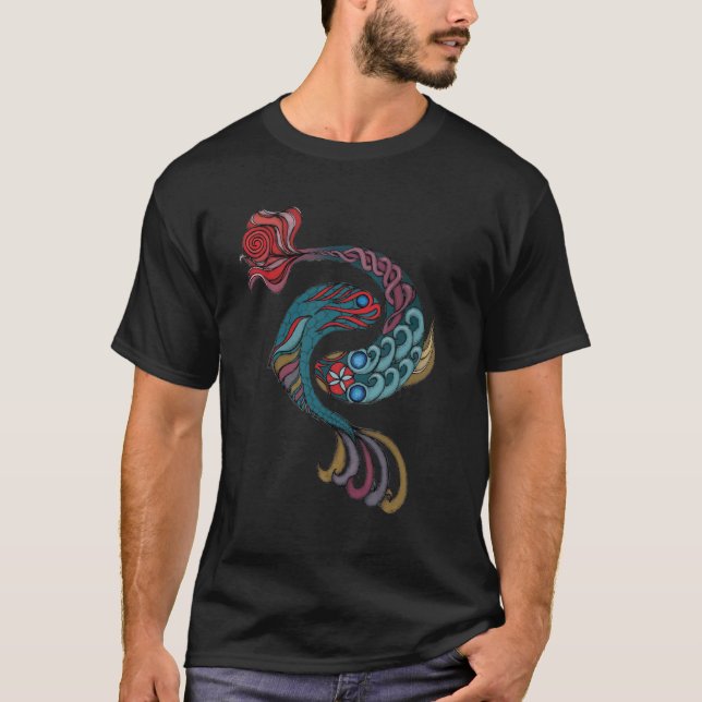 Yin Yang Fish Unisex T-shirt (Front)