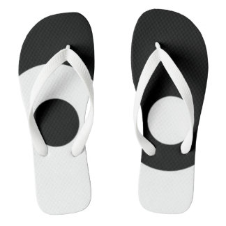 Yin yang flip flops