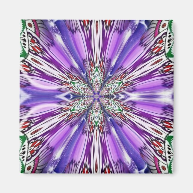 yin yang flower magnet (Front)