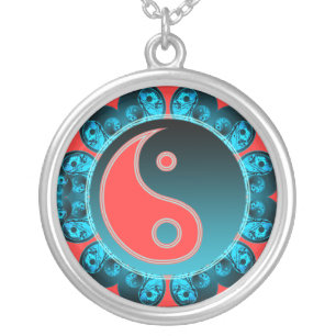 Yin Yang Flower Necklace