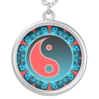 Yin Yang Flower Necklace
