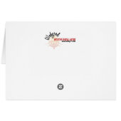 Yin Yang Flower Stars Card (Back Horizontal)