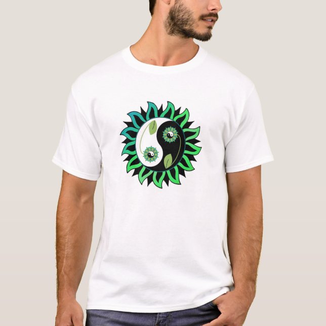 Yin-Yang Flower T-Shirt (Front)