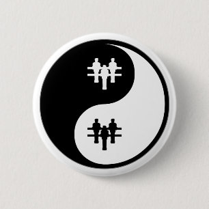 Yin Yang Foosball Button