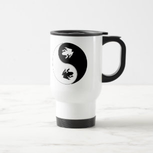 Yin Yang Frog Travel Mug