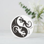 YIN & YANG Geckos black + your background & idea (Standing Front)