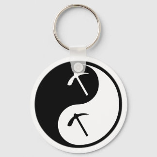 Yin Yang Geology Keychain