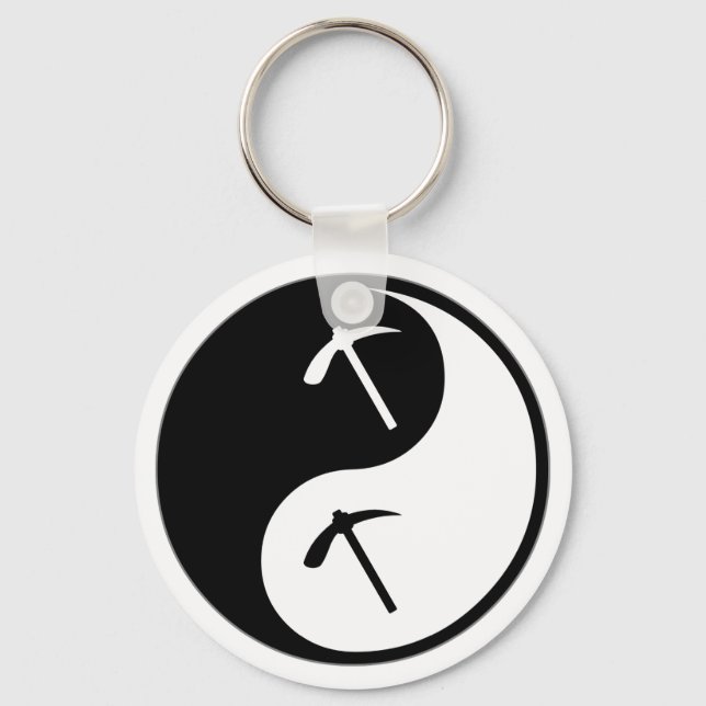 Yin Yang Geology Keychain (Front)