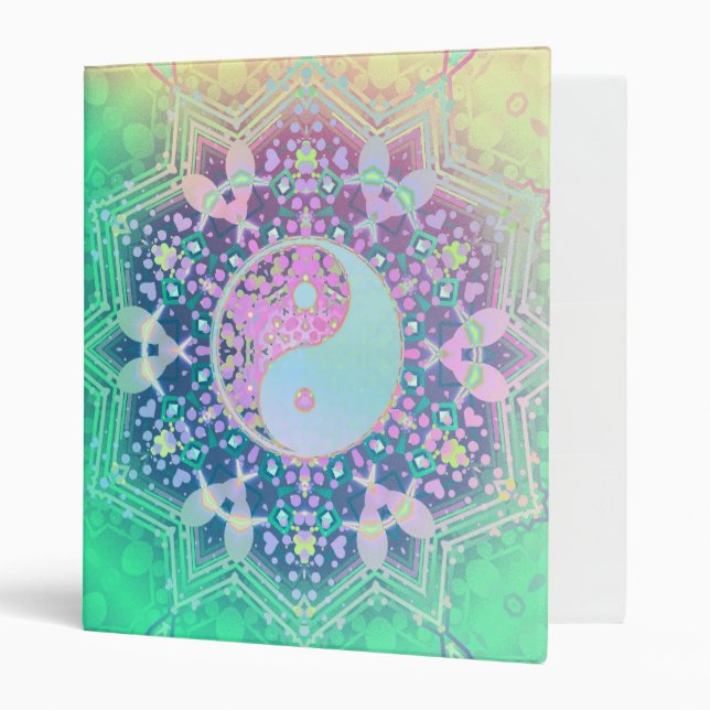 Yin Yang Geometric Balance Binder (Front/Inside)