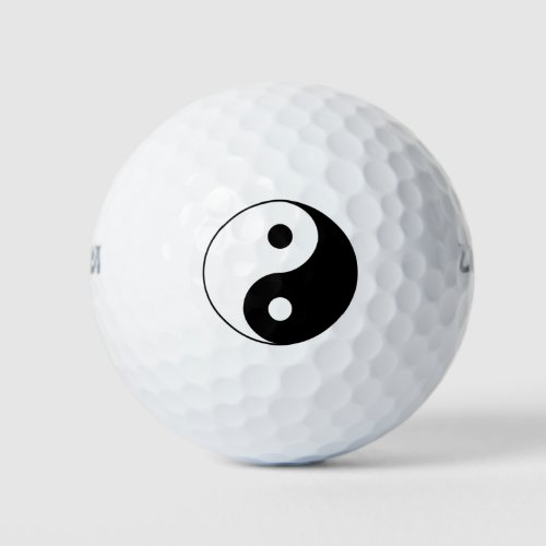 Yin  Yang Golf Balls