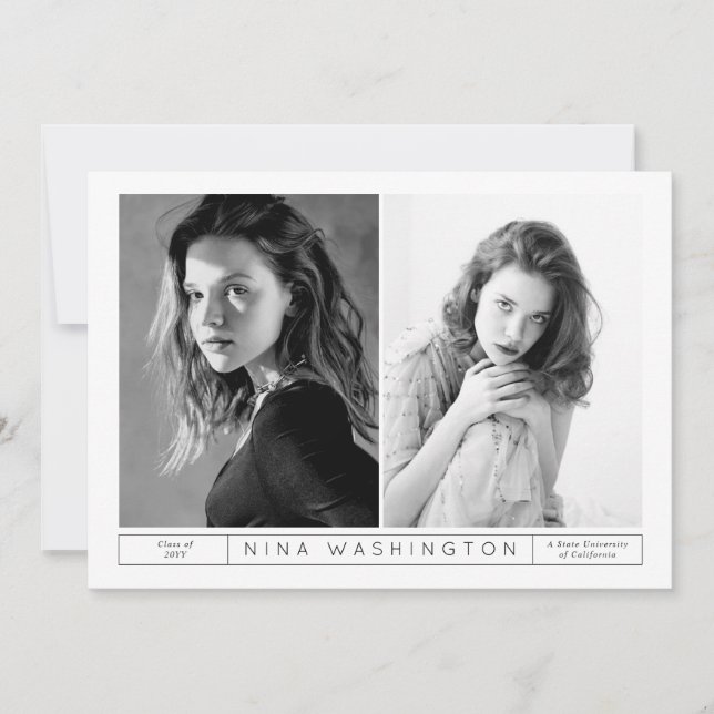 Yin & Yang Graduation Invitation (Front)