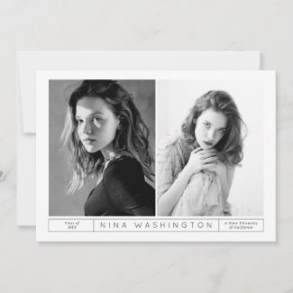 Yin & Yang Graduation Invitation