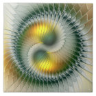 Yin Yang Green Yellow Abstract Colorful Fractal
