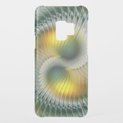 Yin Yang Green Yellow Abstract Colorful Fractal Uncommon Samsung Galaxy S9 Case