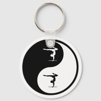 Yin Yang Gymnastics Keychain
