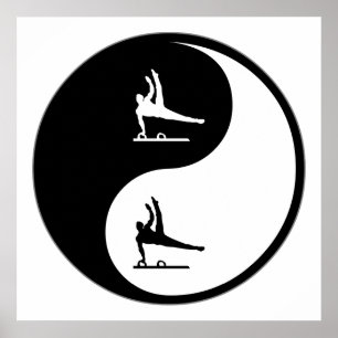 Yin Yang Gymnastics Poster